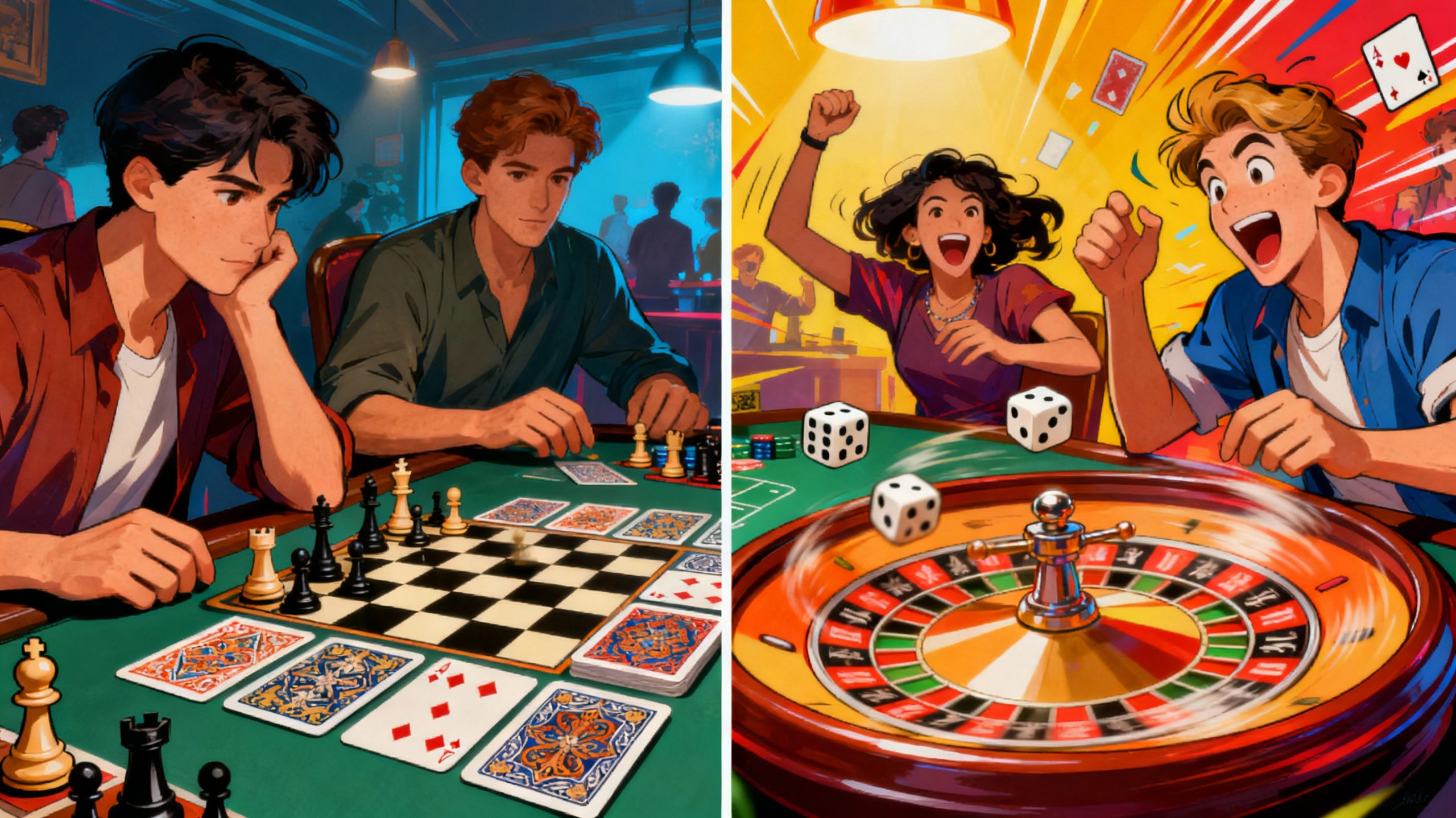 Strategy vs Luck — Best Strategy Card Games and Luck-Based Card Games